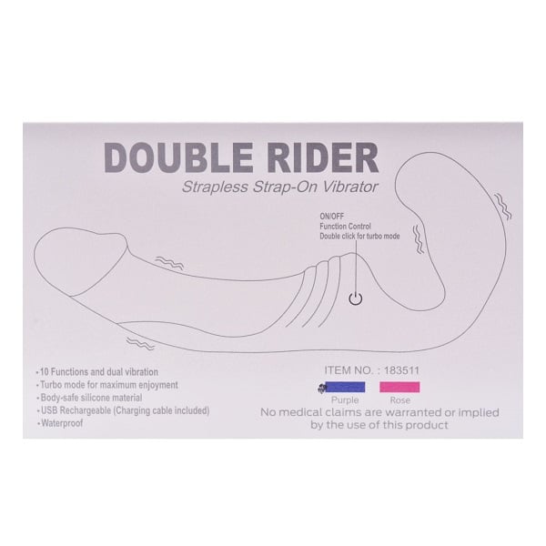 Double rider strapless strap on2